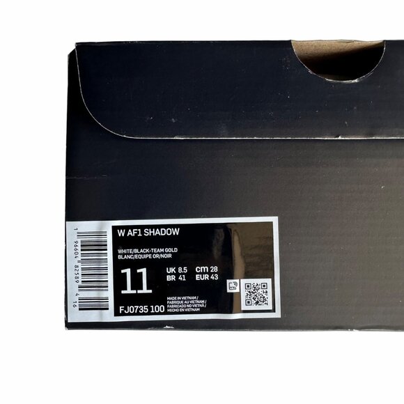 ❤️Nike Air Force 1 AF1 Shadow Sz 11 Women's Shoes White Blue Sneaker FJ0735-100 - Picture 8 of 12